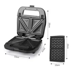 ساندویچ ساز 3 کاره هایگر مدل hg-203 - فروشگاه اینترنتی دیجی لایف