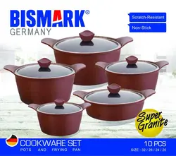 سرویس قابلمه سوپر گرانیتی 10 تکه بیسمارک مدل bm 2005 - فروشگاه اینترنتی دیجی لایف