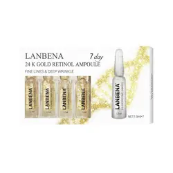 پک ویال ‌ضدچین‌ و چروک‌ رتینول و طلا لانبنا