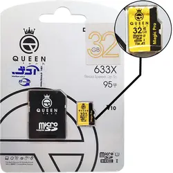 کارت حافظه 32 گیک میکرو microSDHC کوئین تک 633X U3 A1 V10