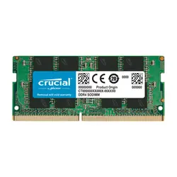 رم لپ تاپ DDR4 تک کاناله 3200 مگاهرتز CL22 کروشیال مدل CT16G4SFRA32A ظرفیت 16 گیگابایت