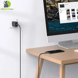 کابل شارژ، دیتا و انتقال تصویر USB-C لنشن مدل CCN طول 0.5 متر