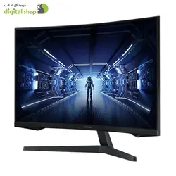 مانیتور خمیده مخصوص بازی سامسونگ مدل LC32G55TQWMXUE سایز 32 اینچ