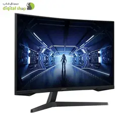 مانیتور خمیده مخصوص بازی سامسونگ مدل LC32G55TQWMXUE سایز 32 اینچ