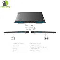 لپ تاپ 15.6 اینچی لنوو مدل LOQ 15IRH8 Gaming - i5 (13420H)/16GB/512GB SSD/RTX 2050 4GB
