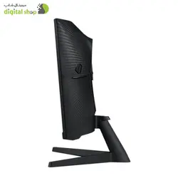 مانیتور خمیده مخصوص بازی سامسونگ مدل LC27G55TQ-W سایز 27 اینچ