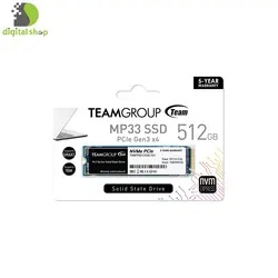اس اس دی اینترنال تیم گروپ مدل MP33 M.2 ظرفیت 512 گیگابایت