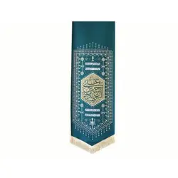بیرق آبی نقش گلیم طرح (حسین بن علی الشهید)