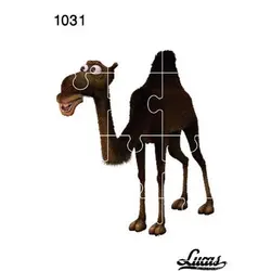 پازل چوبی 12 تکه طرح شتر کد 1031