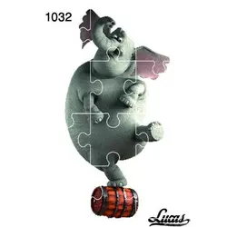 پازل چوبی 12 تکه طرح فیل کد 1032