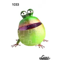 پازل چوبی 12 تکه طرح قورباغه کد 1033