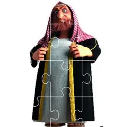 پازل چوبی 12 تکه طرح مرد عرب کد 1026