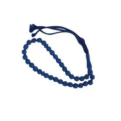 تسبیح 33 دانه پلاستیکی سایز 6 (آبی)