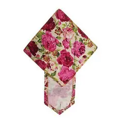 سجاده پارچه ای دکمه دار؛ طرح گل