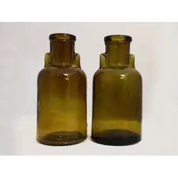 شیشه بی بی گل دو تایی قهوه ای، طرح (قطره چکانی)
