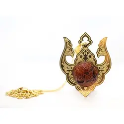 گردنبند نقش ضریح قرمز طرح (یا حسین) | دین کالا | فروشگاه تخصصی کتب مذهبی