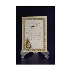 لوح تقدیر دانش آموزی طلاکوب بسته 100تایی کد 1-256