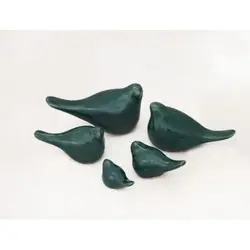 مجموعه سبز تیره کبوتران حرم سفالی