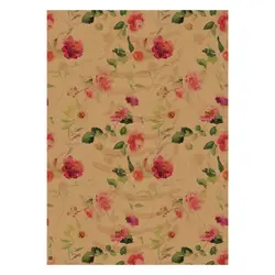 کاغذ کادو کرافت گل سرخ (کد171)