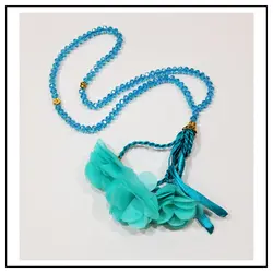 تسبیح کریستال گلدار (سایز۶)