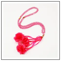 تسبیح کریستال گلدار (سایز۶)