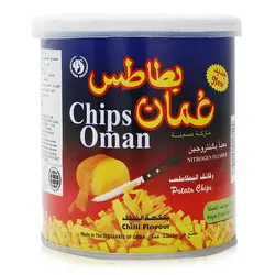 چیپس عمان قوطی فلزی