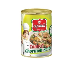 شهدین خورشت قورمه سبزی با گوشت گیاهی