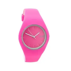 ساعت آیس Ice watch زنانه صفحه بزرگ صورتی طوسی