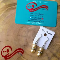 گوشواره آویزی مرواید سنگی