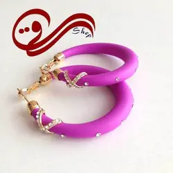 گوشواره شمعی نگین دار Earring