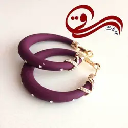 گوشواره شمعی نگین دار Earring