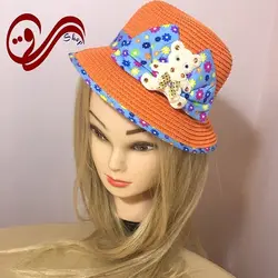 کلاه آفتابی دخترانه حصیری لبه کوتاه Girls sun hat