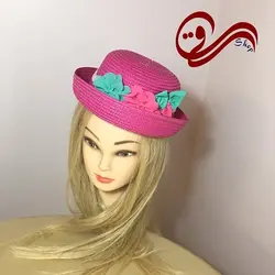کلاه آفتابی دخترانه حصیری لبه کوتاه Girls sun hat