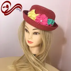 کلاه آفتابی دخترانه حصیری لبه کوتاه Girls sun hat
