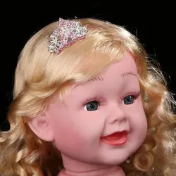 شانه تزیینی طرح تاج بچگانه Floral Hair Comb with Crown Design