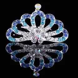 شانه تزیینی طرح تاج بچگانه Floral Hair Comb with Crown Design