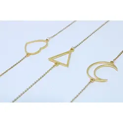 دستبند زنجیر پلاک طلایی