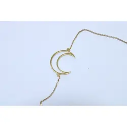 دستبند زنجیر پلاک طلایی