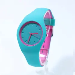 ساعت آیس Ice watch زنانه صفحه بزرگ آبی صورتی