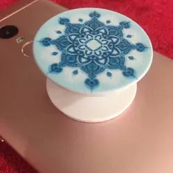 پاپ سوکت ماندالا آبی Blue mandala Popsocket