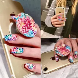 پاپ سوکت خال خالی رنگی رنگی Colorful polkadot popsocket