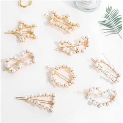 سنجاق سر هندسی مروارید