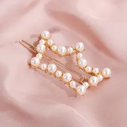 سنجاق سر هندسی مروارید