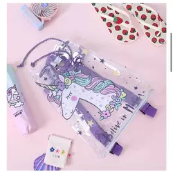 کوله شفاف شیشه ای یونیکورن Transparent Unicorn backpack