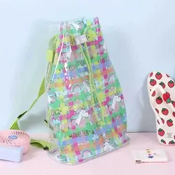 کوله شفاف شیشه ای یونیکورن Transparent Unicorn backpack
