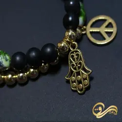 دستبند مردانه نماد صلح و دست