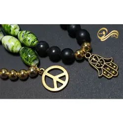 دستبند مردانه نماد صلح و دست