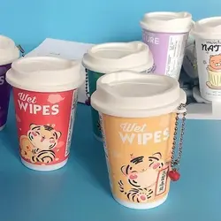 دستمال مرطوب مسافرتی لیوانی