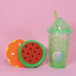 لیوان اسموتی نی دار میوه ای