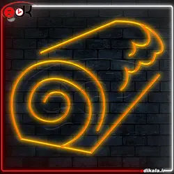 تابلو نئون طرح کیک شماره 4 در ابعاد مختلف